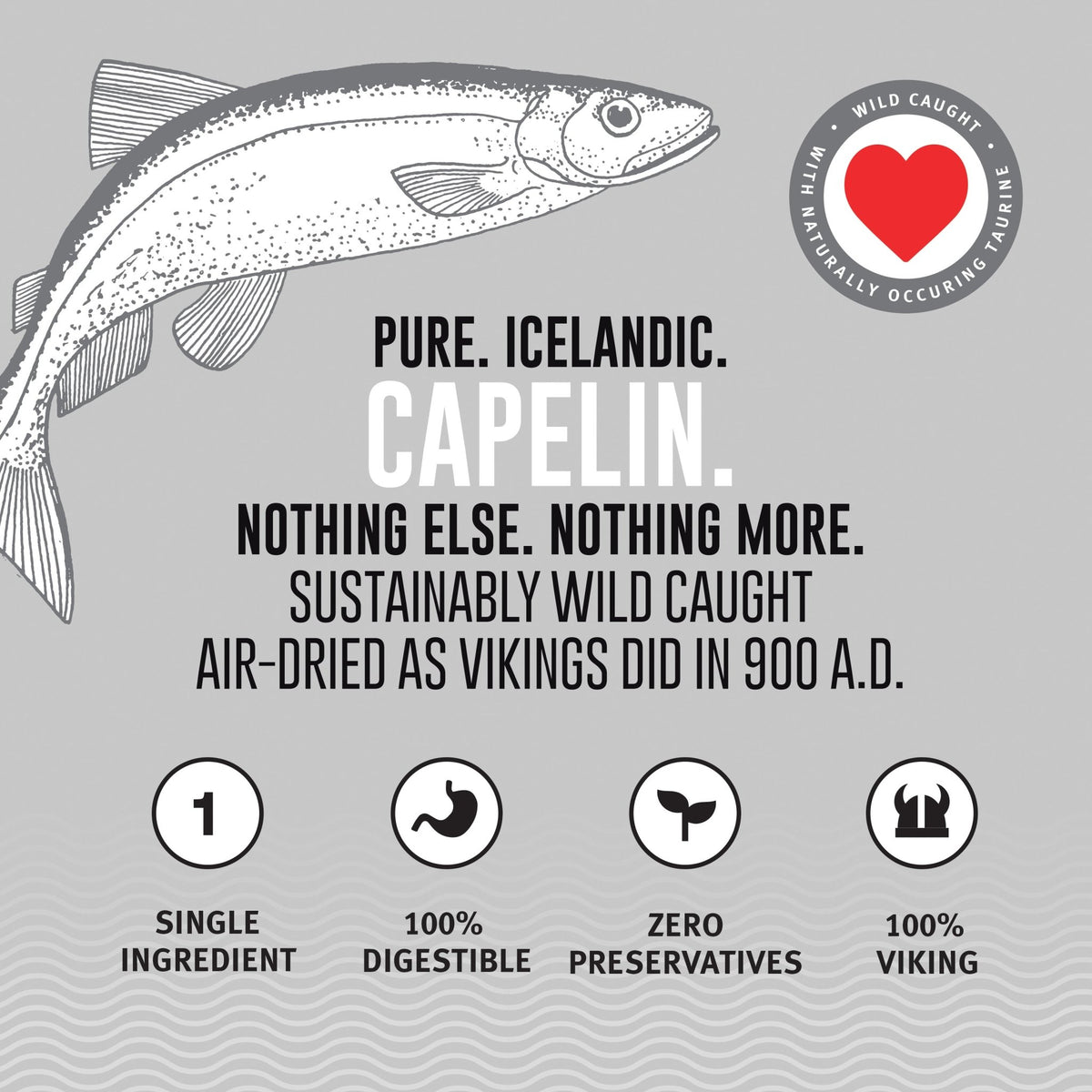 Capelin Whole Fish & Pieces Dog Treats - Eva Pet - Icelandic+