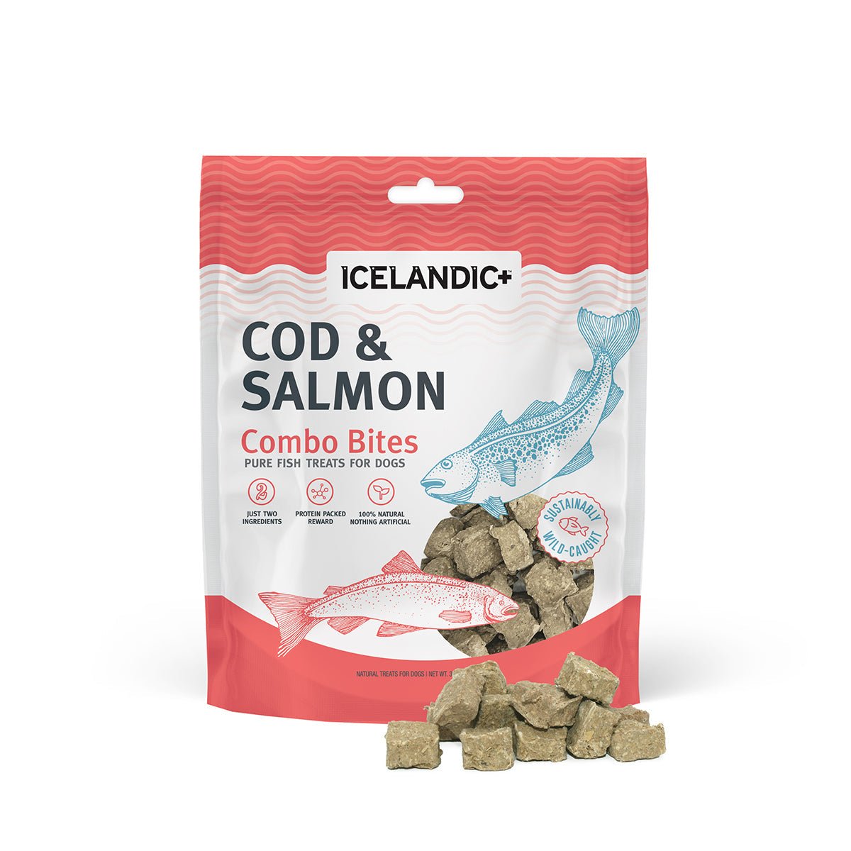 Cod & Salmon Combo Bites Fish Dog Treats - Eva Pet - Icelandic+