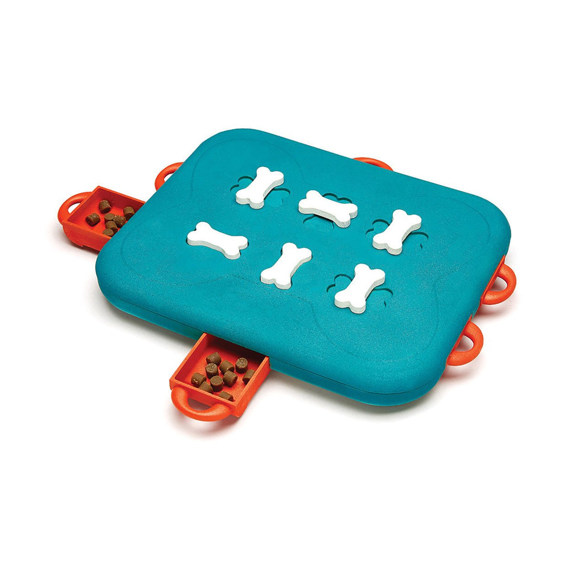 Dog Casino Interactive Treat Puzzle Dog Toy, Turquoise - Eva Pet - Outward Hound