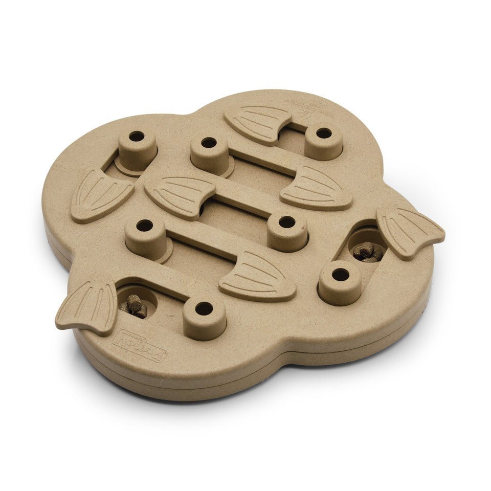 Dog Hide N' Slide Interactive Treat Puzzle Dog Toy, Tan - Eva Pet - Outward Hound