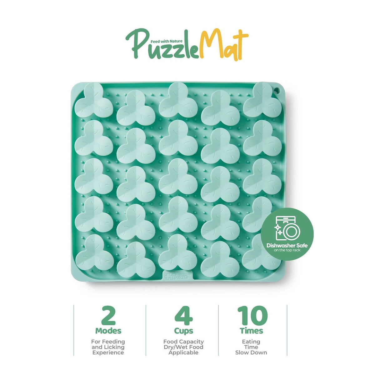 Dog Puzzle Mat - Slow Feeding Mat(Green) - Eva Pet - Puzzle Feeder™
