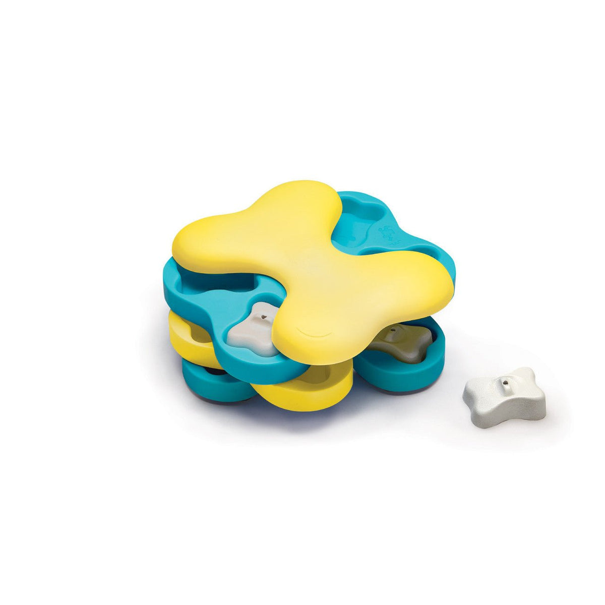 Dog Tornado Interactive Treat Puzzle Dog Toy, Blue - Eva Pet - Outward Hound