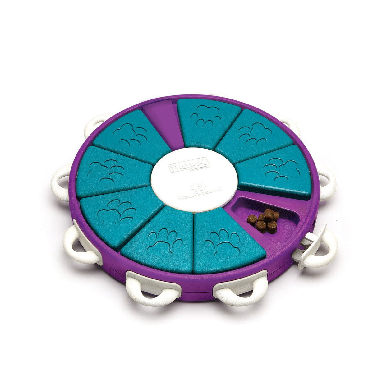 Dog Twister Interactive Treat Puzzle Dog Toy, Purple - Eva Pet - Outward Hound