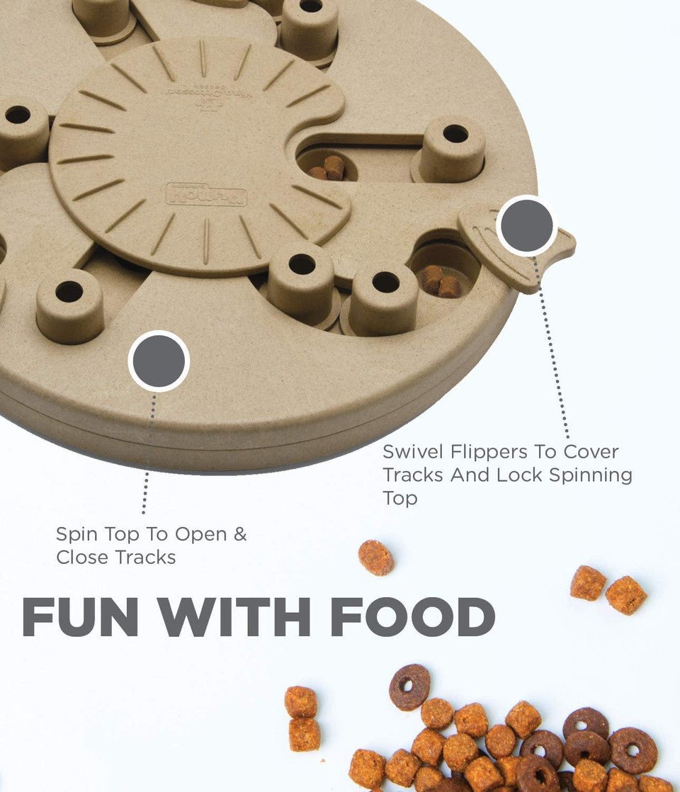 Dog Worker Interactive Treat Puzzle Dog Toy, Tan - Eva Pet - Outward Hound