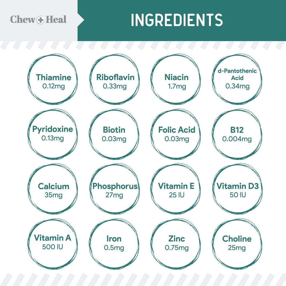 Essential 12 - in - 1 Multivitamin Soft Chews For Dogs - Eva Pet - Chew + Heal
