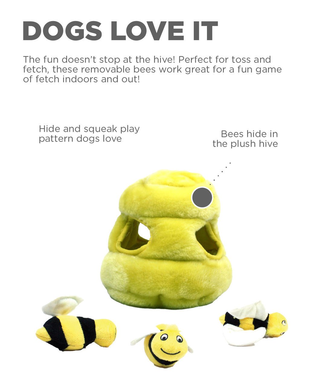 Hide A Toy Plush Puzzle Toy - Eva Pet - Outward Hound