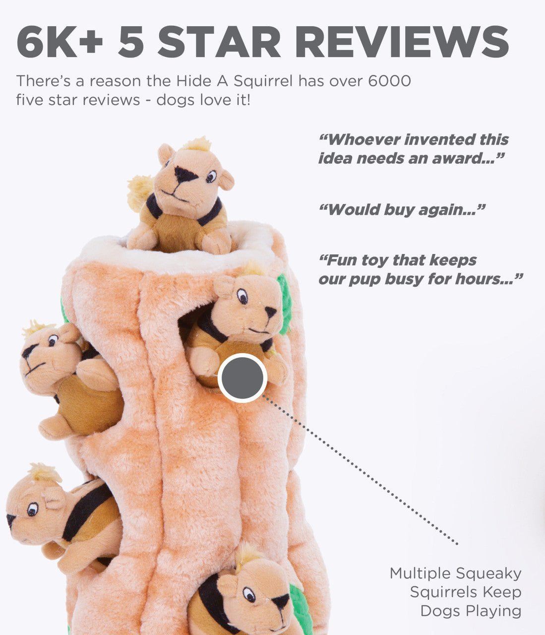 Hide A Toy Plush Puzzle Toy - Eva Pet - Outward Hound