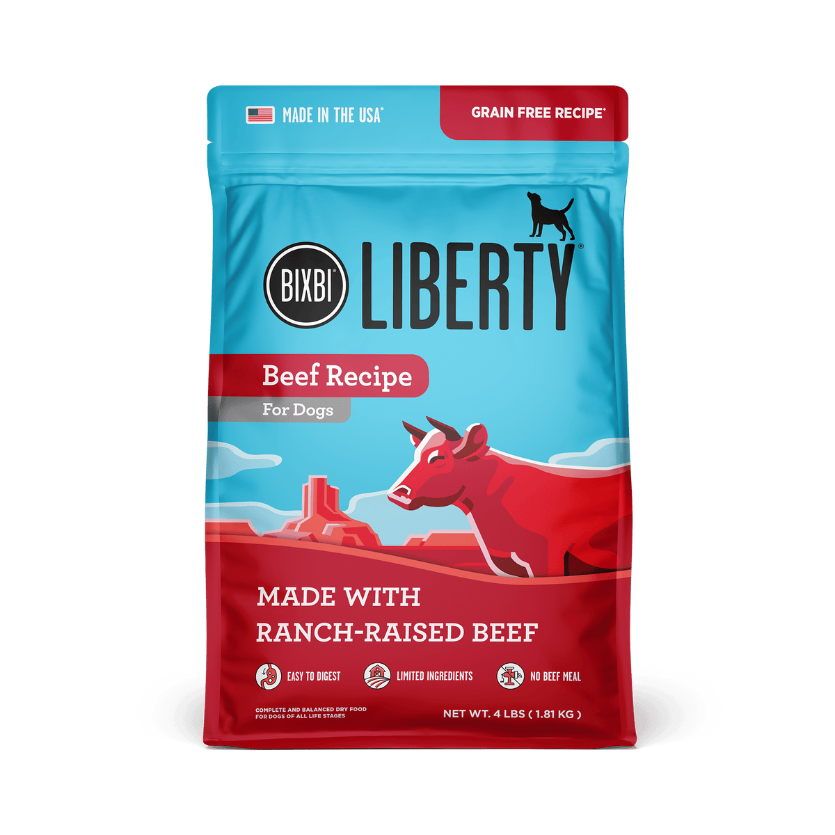 Liberty® Dry Food for Dogs – Beef Recipe - Eva Pet - Bixbi