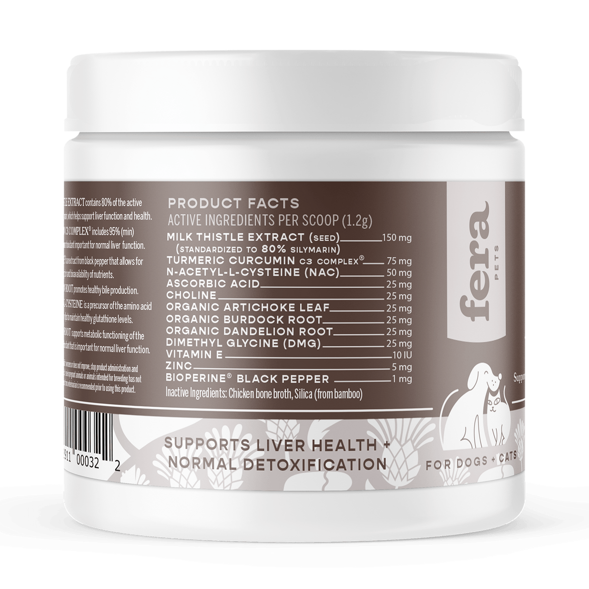 Liver Support for Dogs and Cats - Eva Pet - Fera Pet Organics