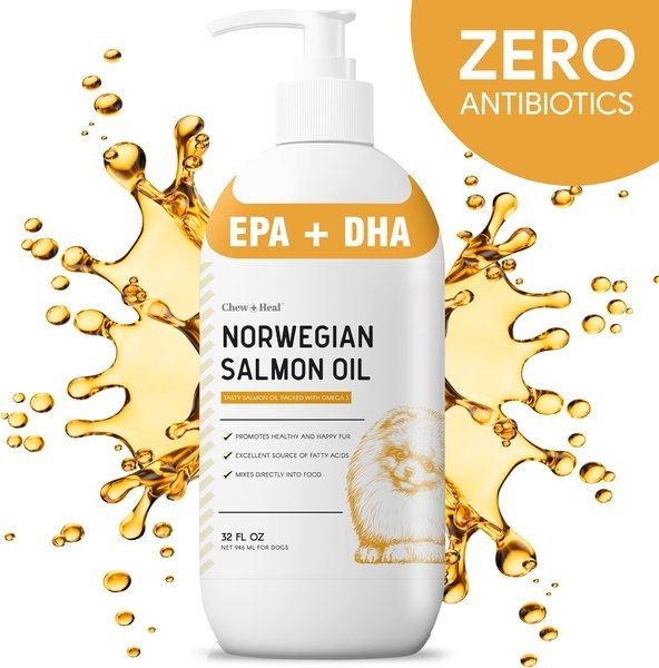 Norwegian Salmon Oil Skin & Coat Supplement for Dogs & Cats - Eva Pet - Chew + Heal