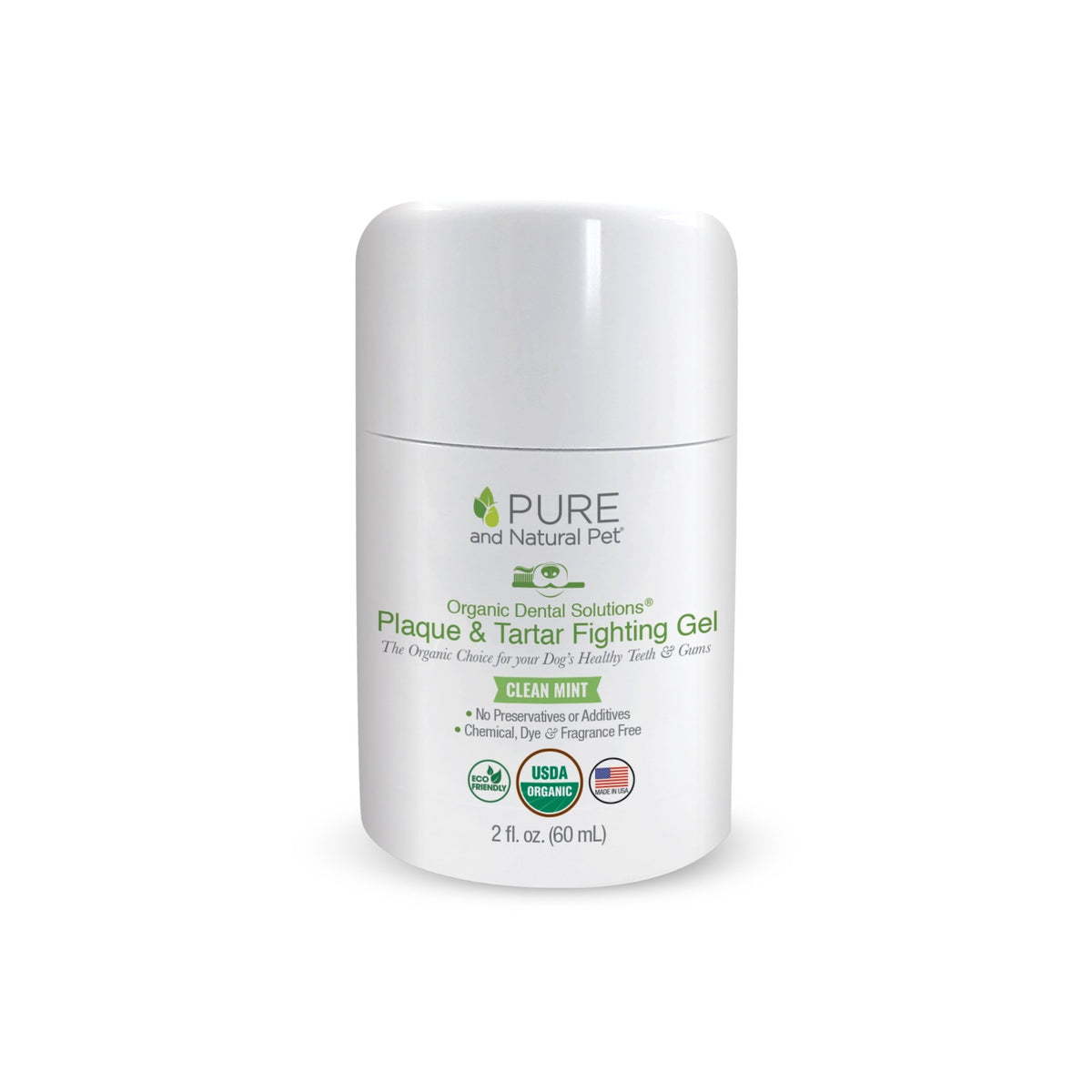 Plaque & Tartar Fighting Gel for Dogs (Clean Mint) - Organic Dental Solutions - Eva Pet - Pure and Natural Pet