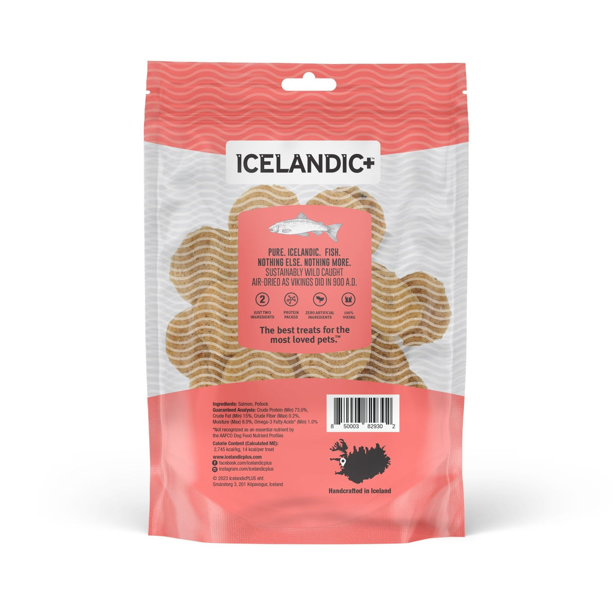 Salmon Fish Chips Dog Treats - Eva Pet - Icelandic+