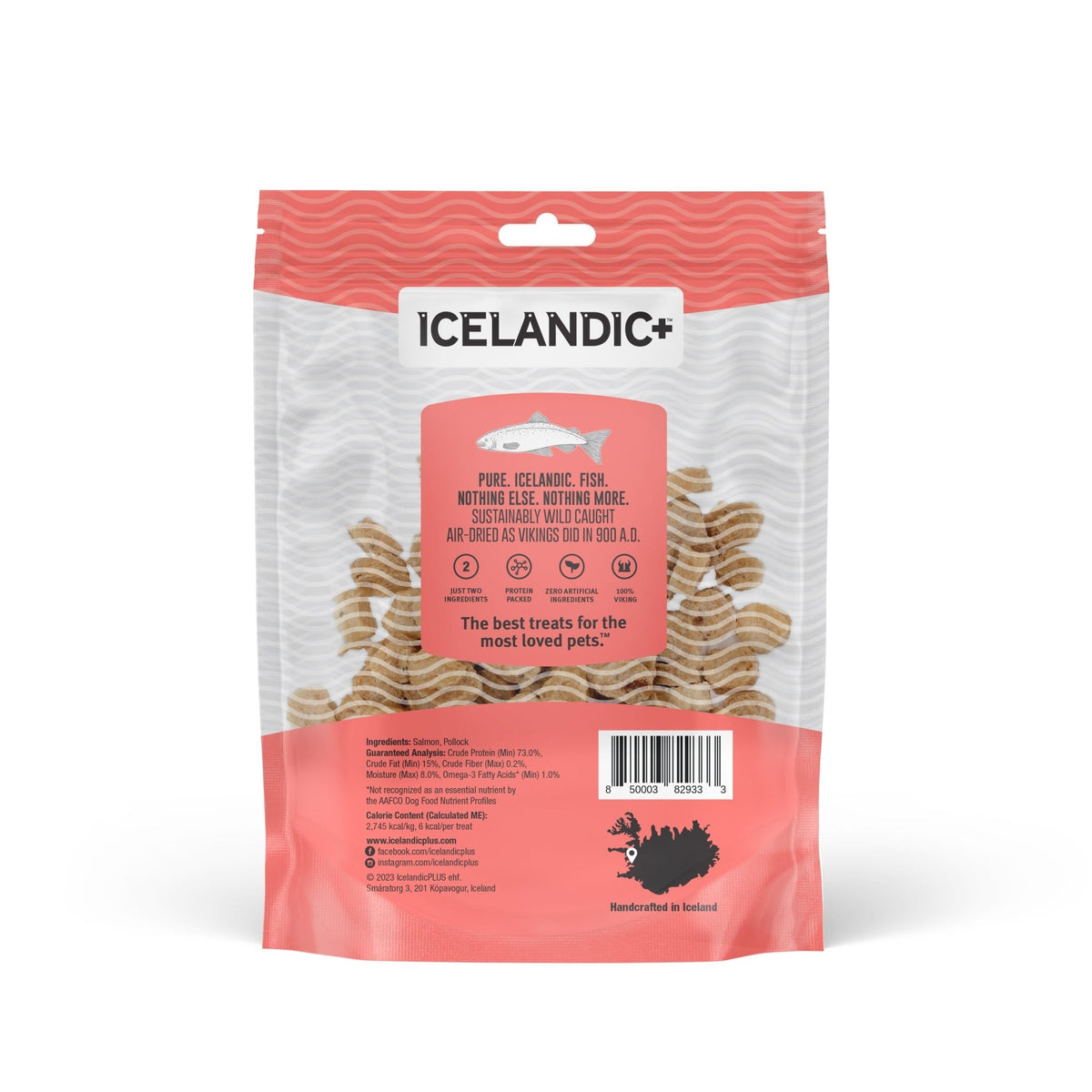 Salmon Mini Fish Chips Dog Treats - Eva Pet - Icelandic+