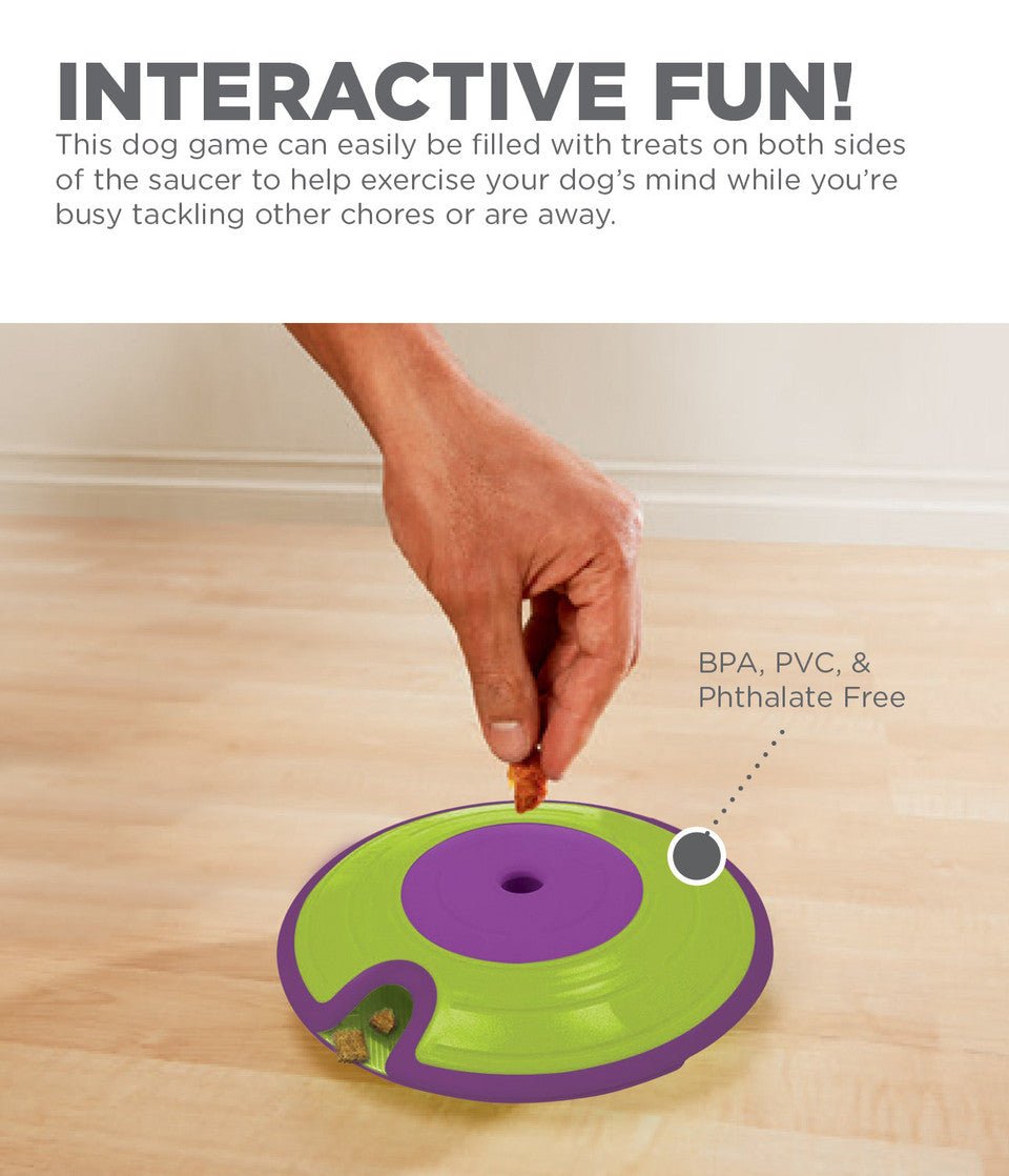 Treat Maze Interactive Puzzle Dog Toy, Green - Eva Pet - Outward Hound