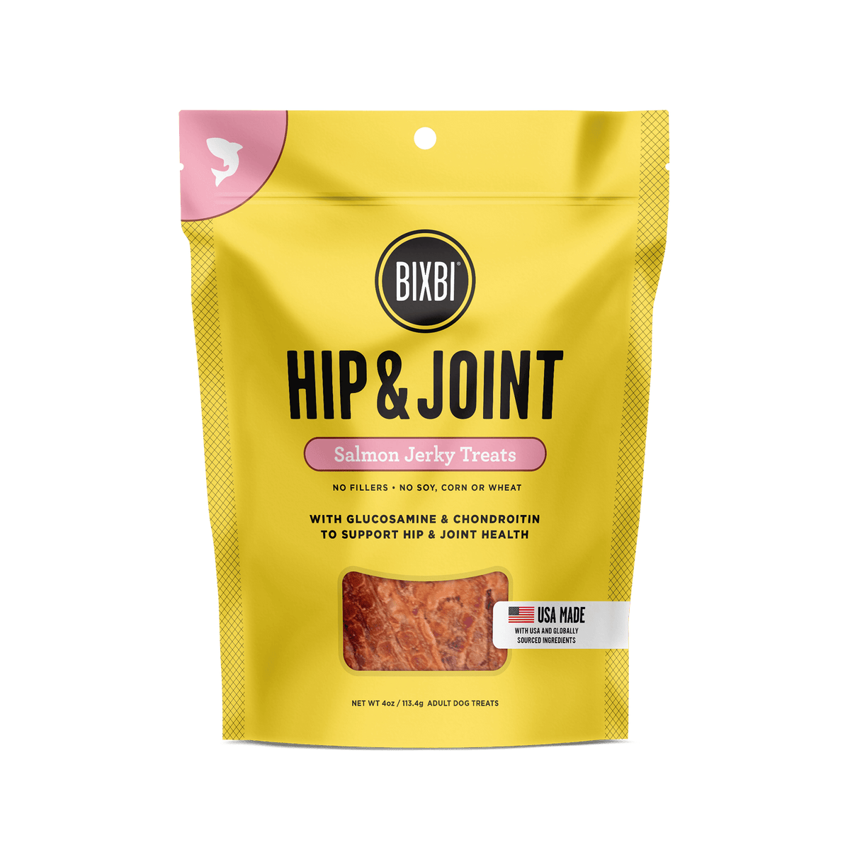 BIXBI® Hip & Joint Jerky Treats for Dogs – Salmon Recipe - Eva Pet - Bixbi
