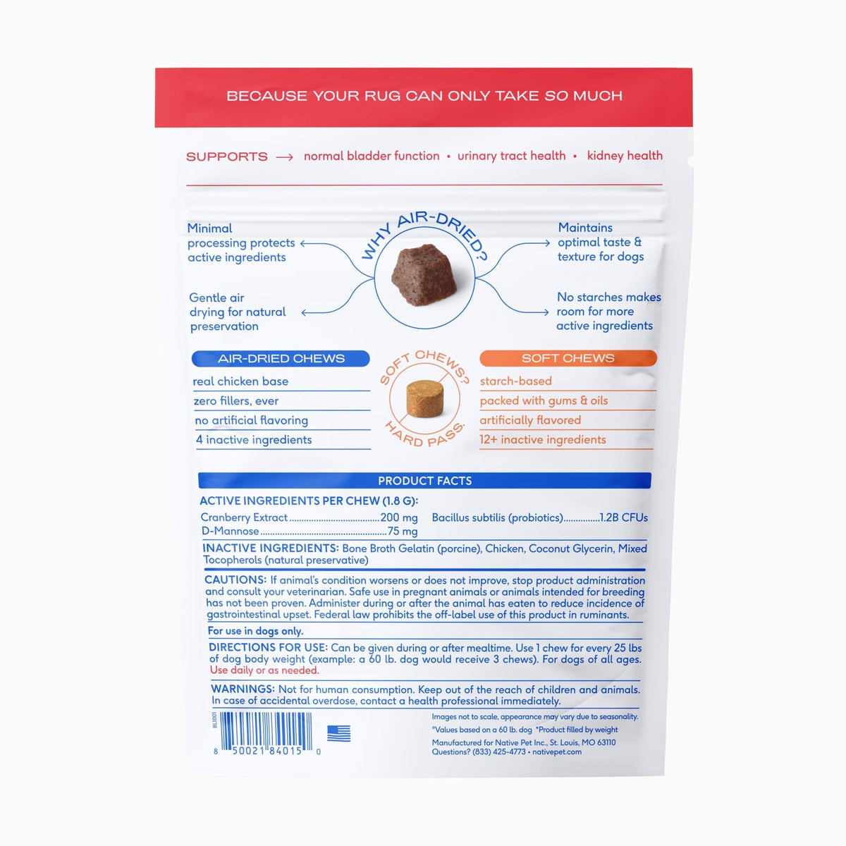 BLADDER CHEWS - Eva Pet - Native Pet