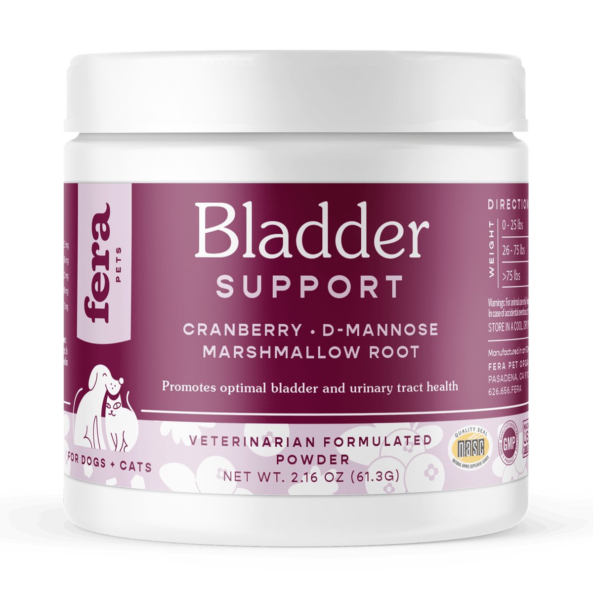 Bladder Support for Dogs and Cats - Eva Pet - Fera Pet Organics