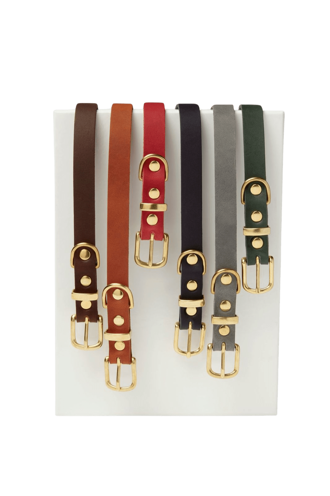 Butter Leather Dog Collar - Classic Brown - Eva Pet - mollyandstitchus