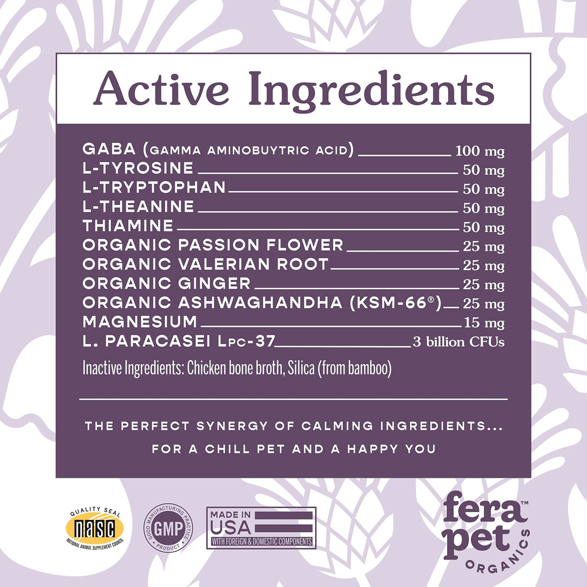 Calming Support for Dogs and Cats - Eva Pet - Fera Pet Organics