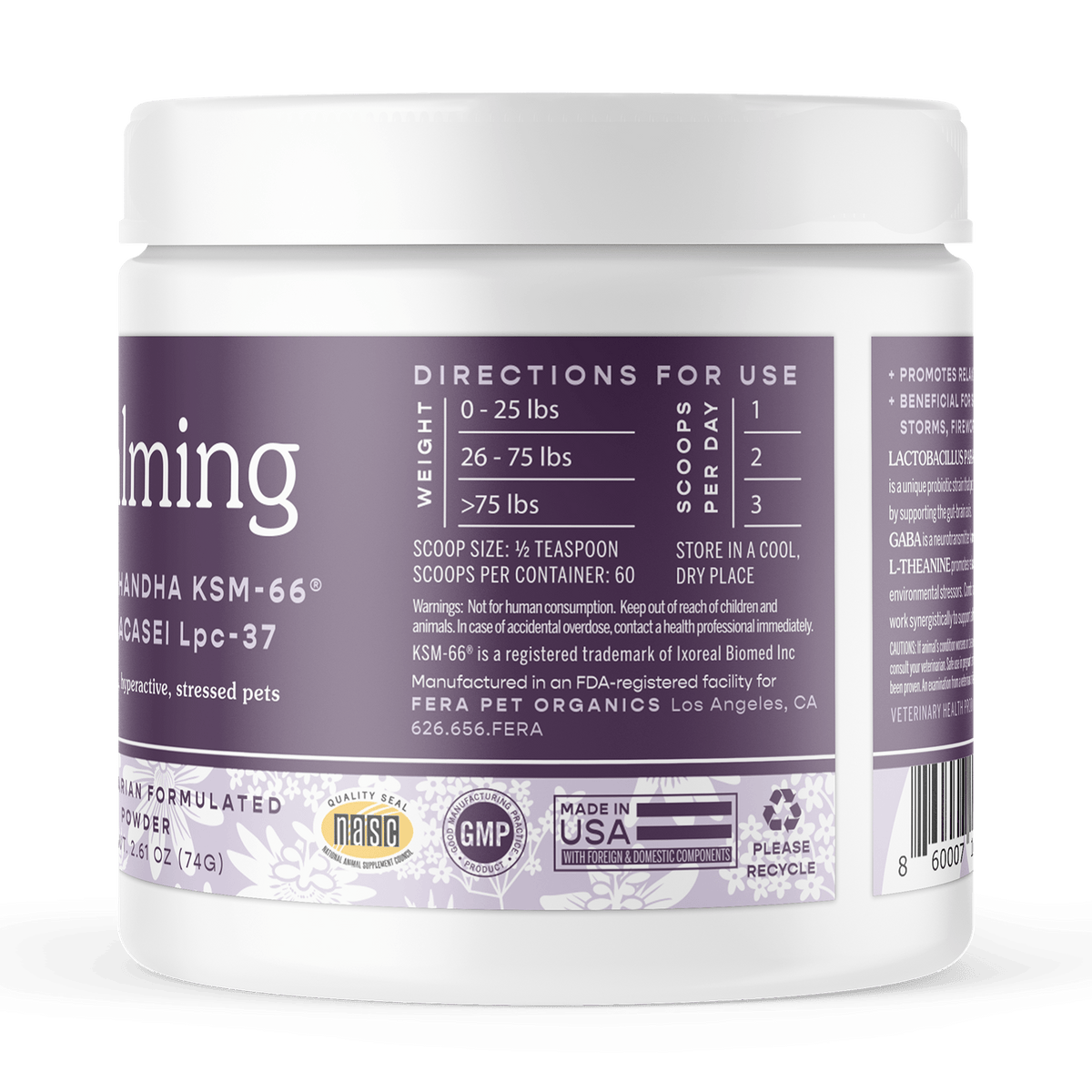 Calming Support for Dogs and Cats - Eva Pet - Fera Pet Organics