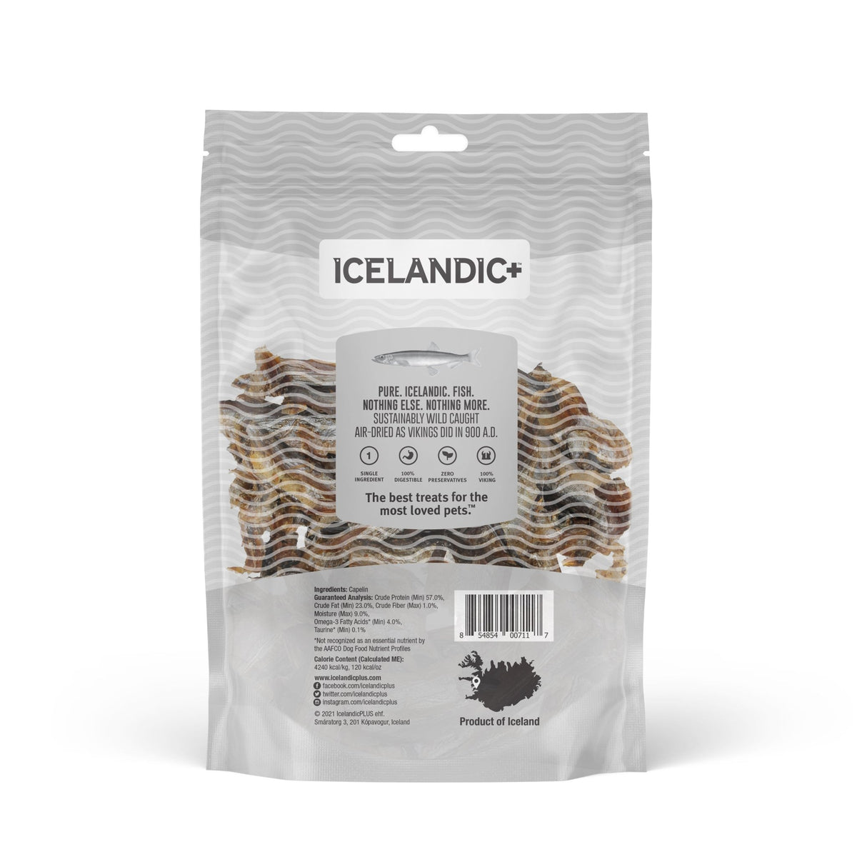 Capelin Whole Fish & Pieces Dog Treats - Eva Pet - Icelandic+
