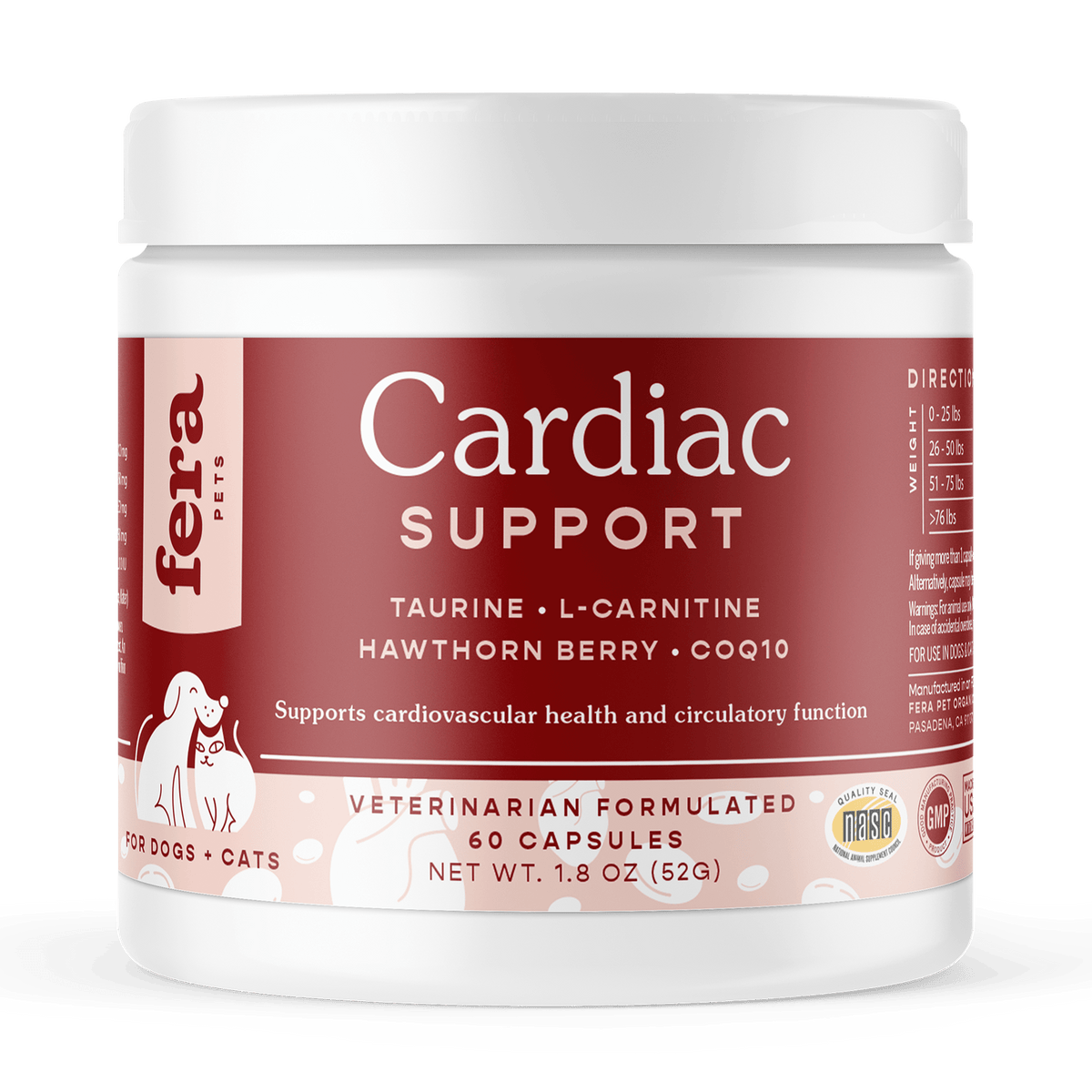 Cardiac Support for Dogs and Cats - Eva Pet - Fera Pet Organics