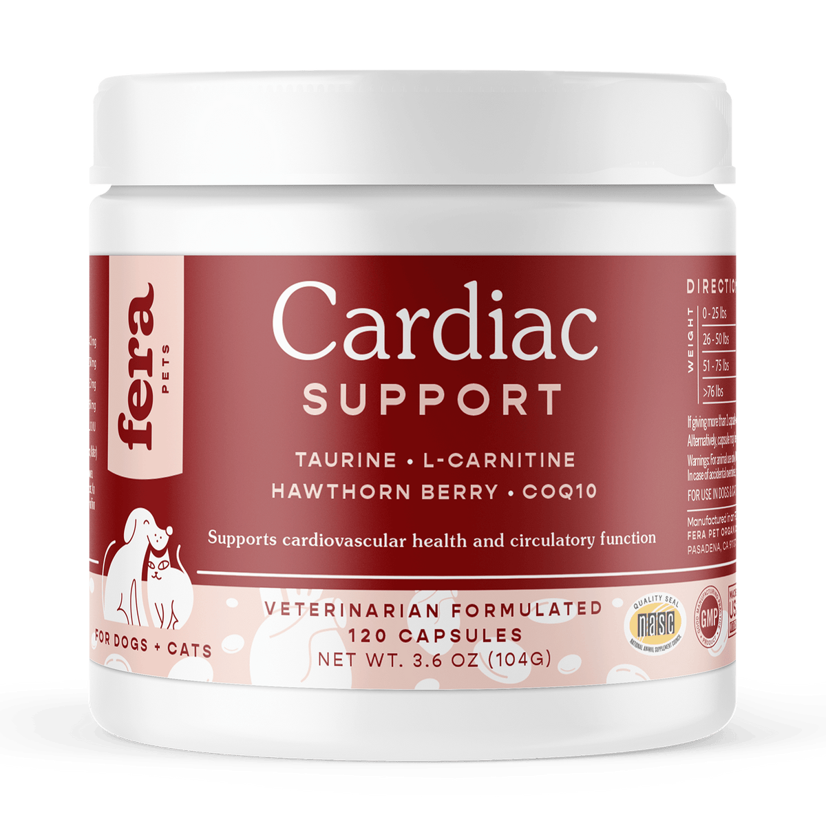 Cardiac Support for Dogs and Cats - Eva Pet - Fera Pet Organics