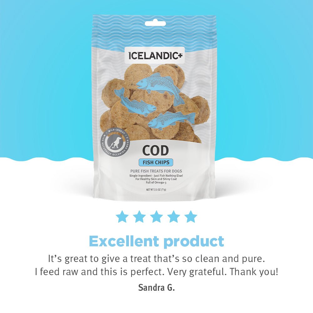 Cod Fish Chips Dog Treats - Eva Pet - Icelandic+