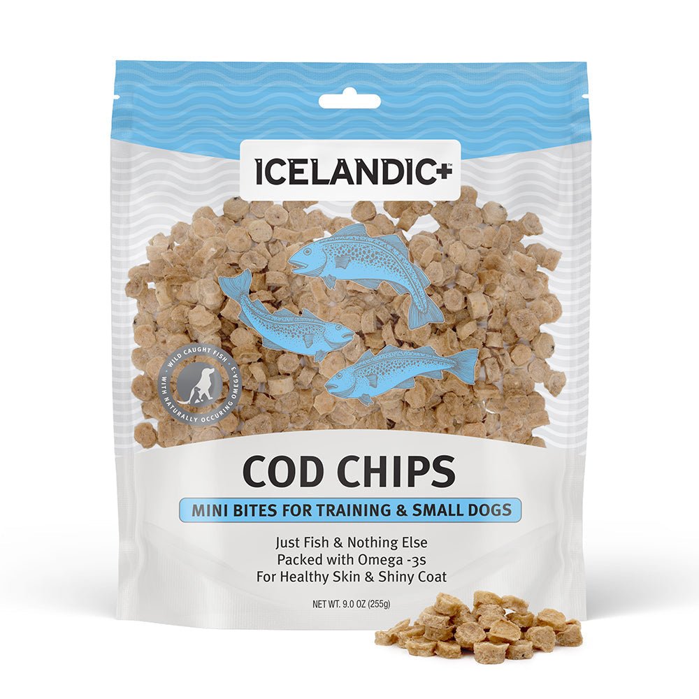 Cod Mini Fish Chips Treats For Training & Small Dogs - Eva Pet - Icelandic+