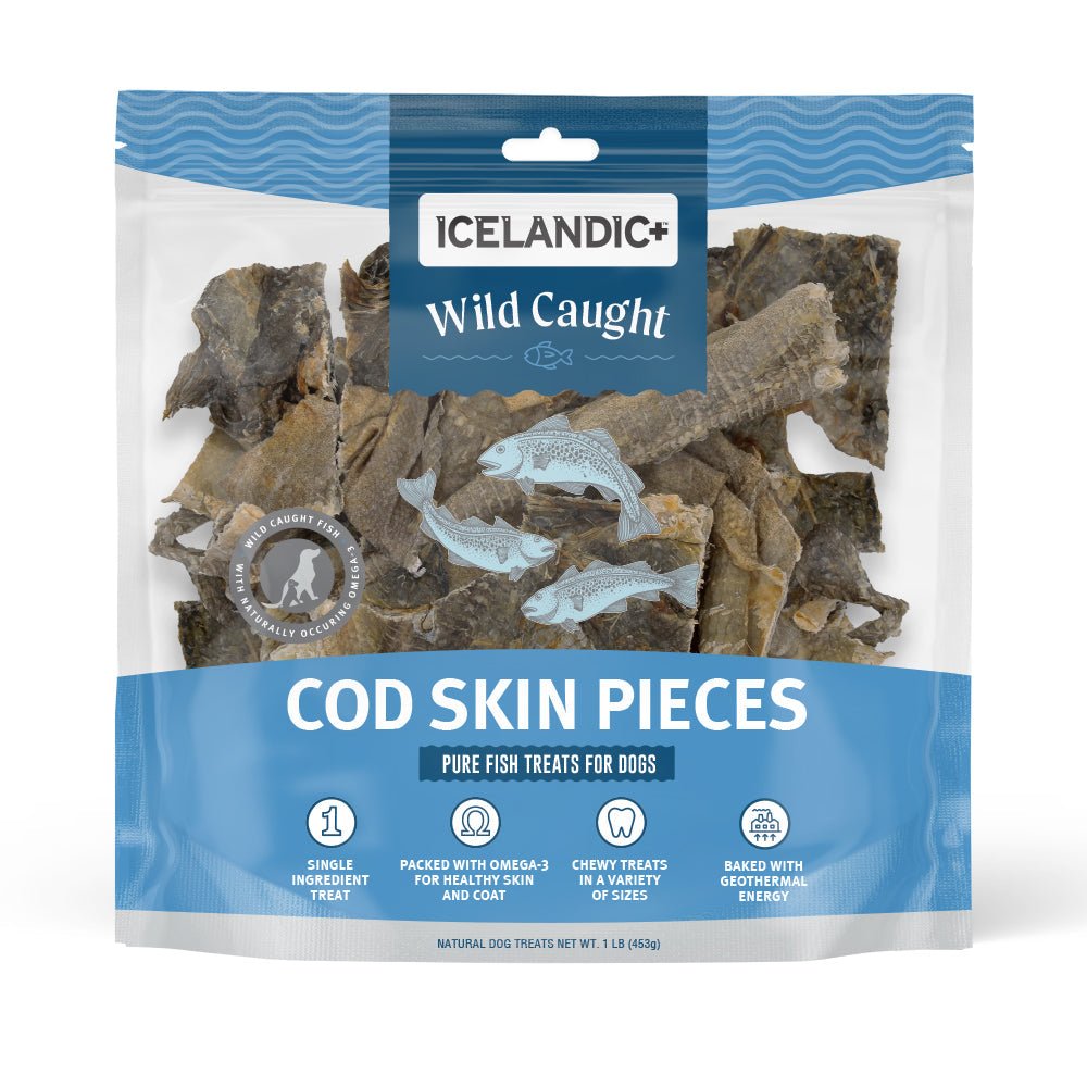 Cod Skin Pieces Dog Treats - Eva Pet - Icelandic+