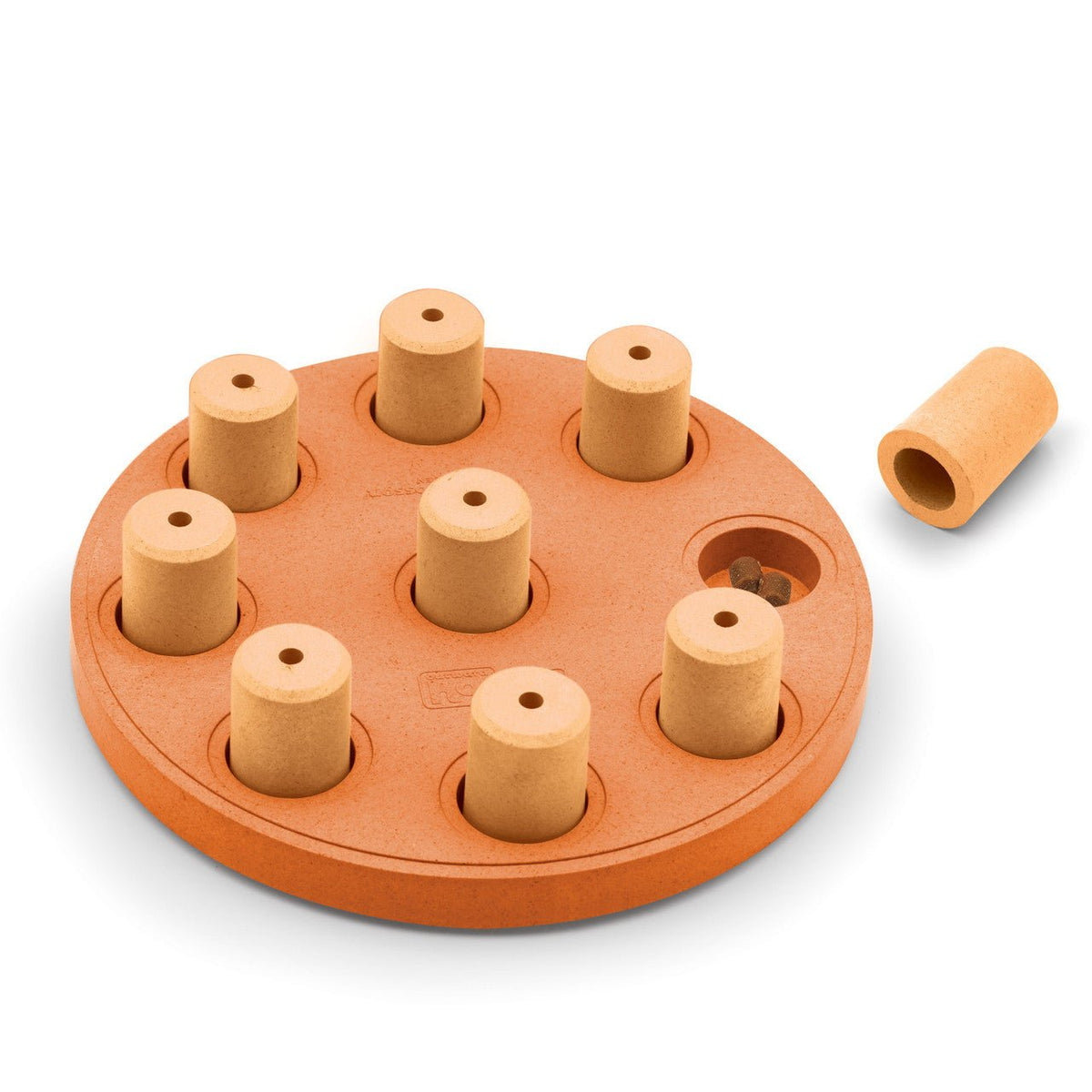 Dog Smart Composite Interactive Treat Puzzle Dog Toy, Orange - Eva Pet - Outward Hound
