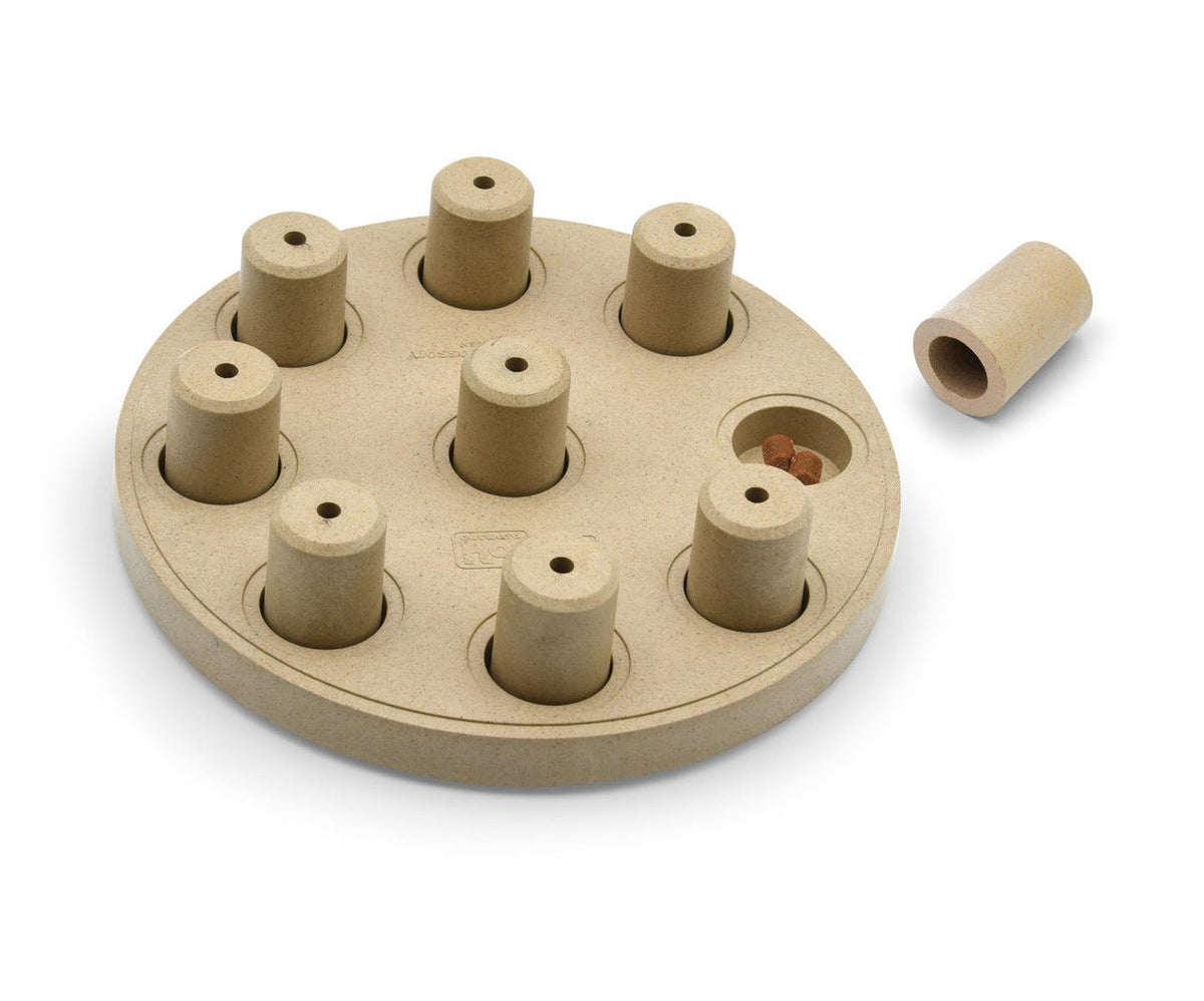 Dog Smart Composite Interactive Treat Puzzle Dog Toy, Tan - Eva Pet - Outward Hound