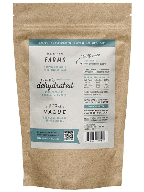 Duck Gizzard Sticks - Eva Pet - Farm Hounds