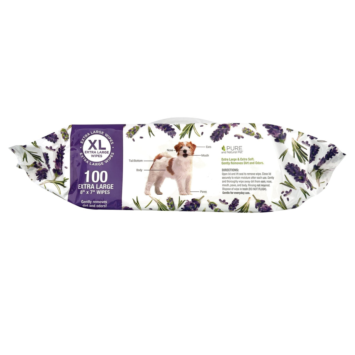 Grooming and Cleansing Wipes (Lavender and Rosemary) - Eva Pet - Pure and Natural Pet