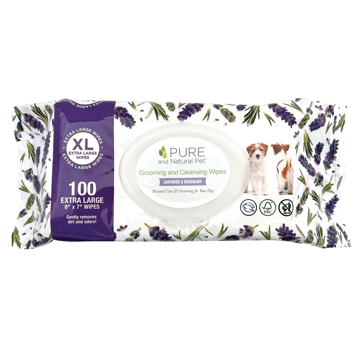 Grooming and Cleansing Wipes (Lavender and Rosemary) - Eva Pet - Pure and Natural Pet