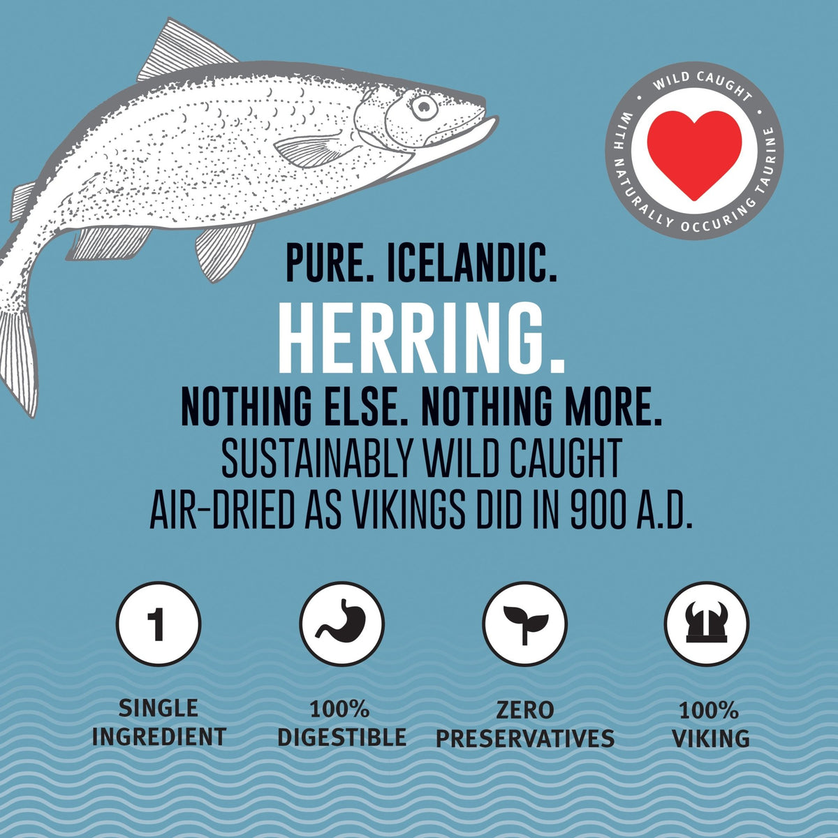 Herring Whole Fish Dog Treats - Eva Pet - Icelandic+