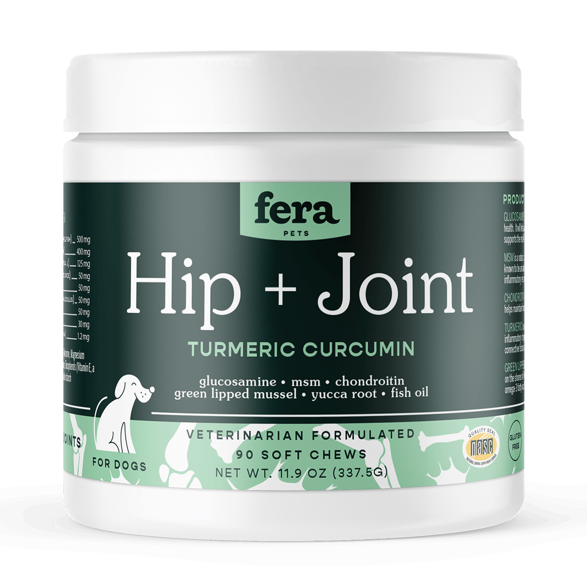 Hip + Joint Support for Dogs - Eva Pet - Fera Pet Organics