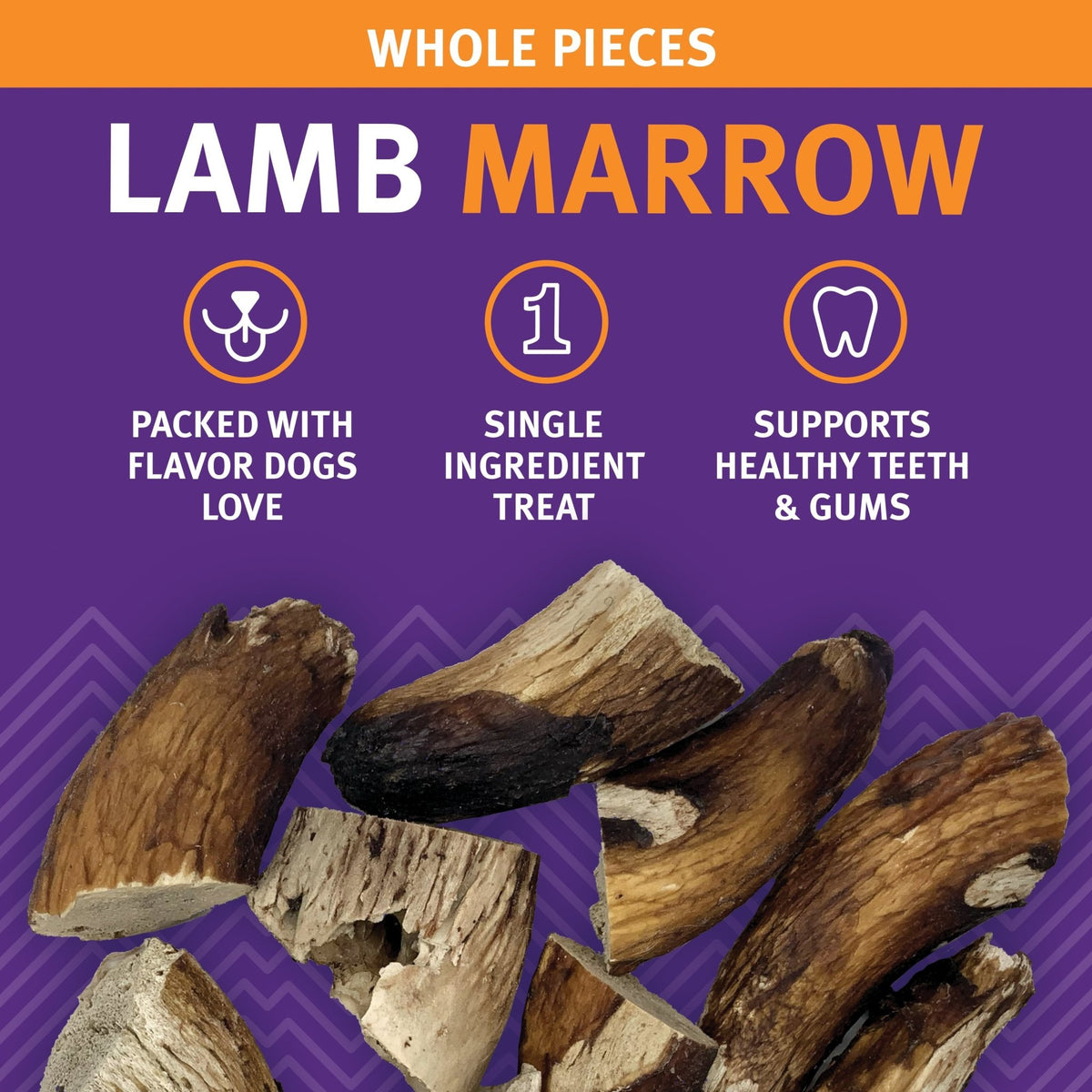 Lamb Marrow Whole Pieces Dog Treats - Eva Pet - Icelandic+