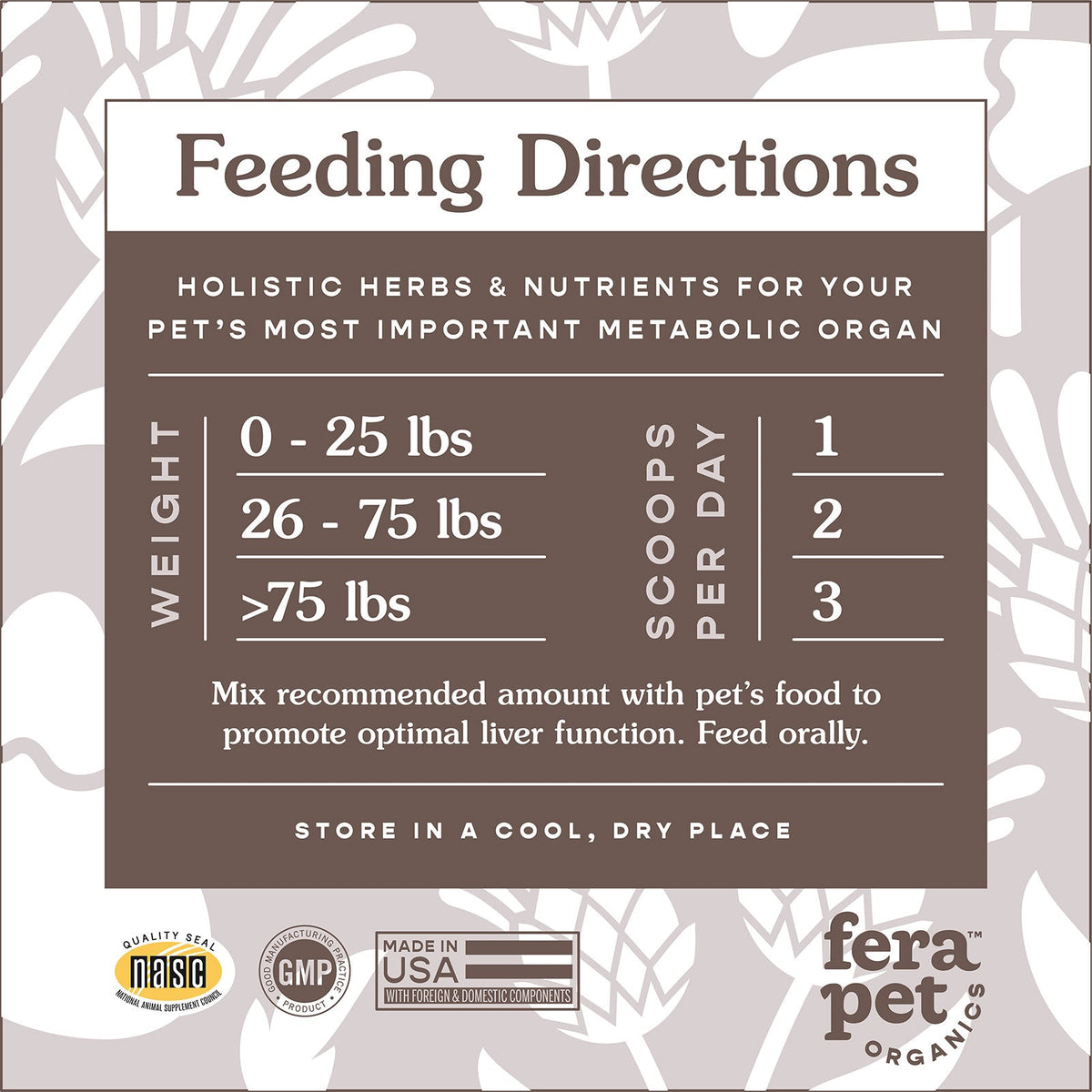 Liver Support for Dogs and Cats - Eva Pet - Fera Pet Organics