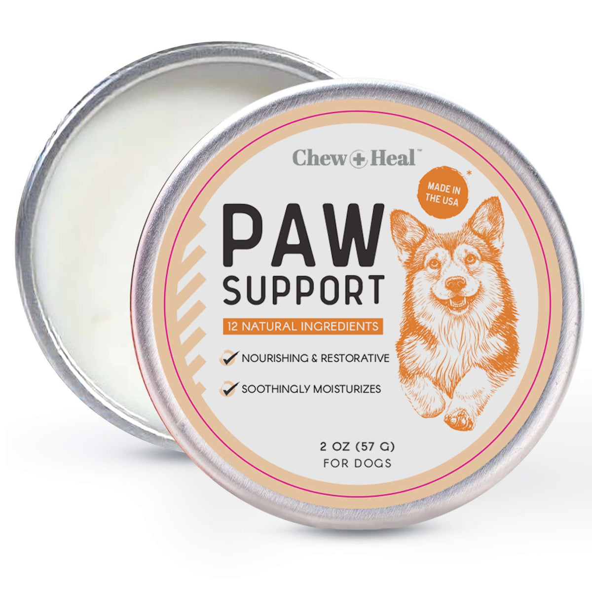 Paw Support Revitalizing Dog Paw Balm - Eva Pet - Chew + Heal