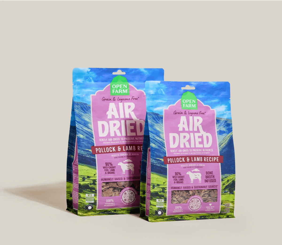 Pollock & Lamb Air Dried Recipe for Dogs - Eva Pet - Open Farm