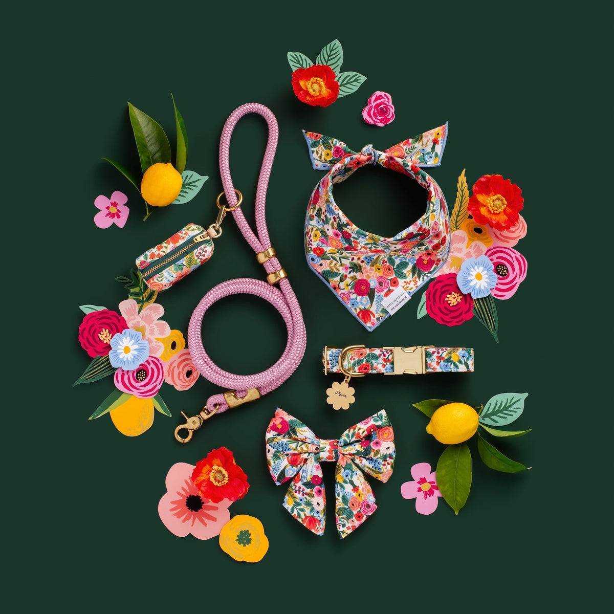 Rifle Paper Co. x TFD Garden Party Dog Bandana - Eva Pet - The Foggy Dog