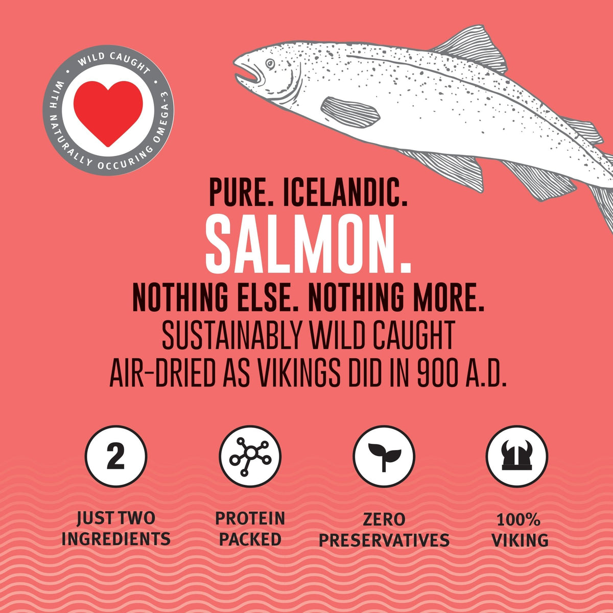 Salmon Mini Fish Chips Dog Treats - Eva Pet - Icelandic+