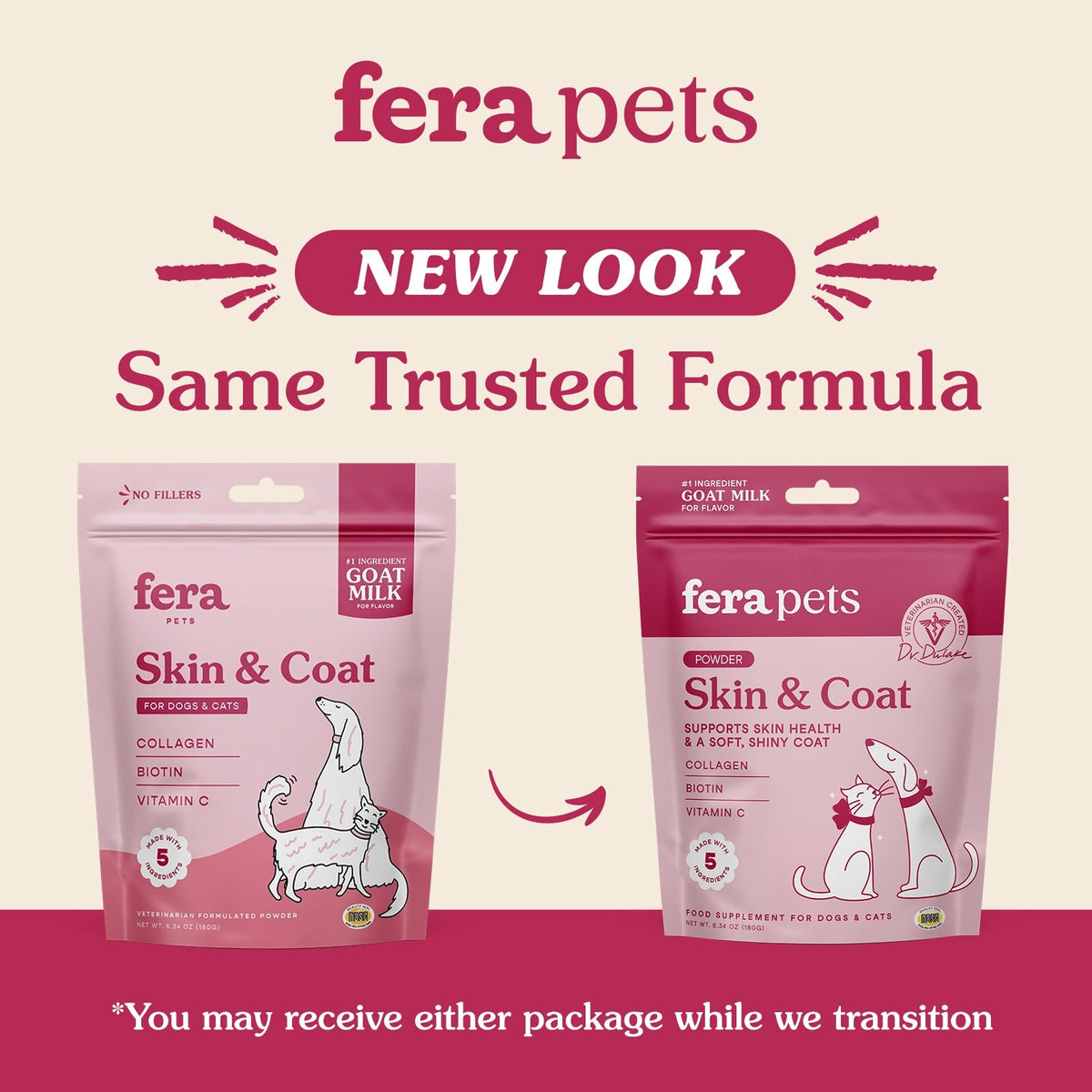 Skin + Coat Goat Milk Topper - Eva Pet - Fera Pet Organics