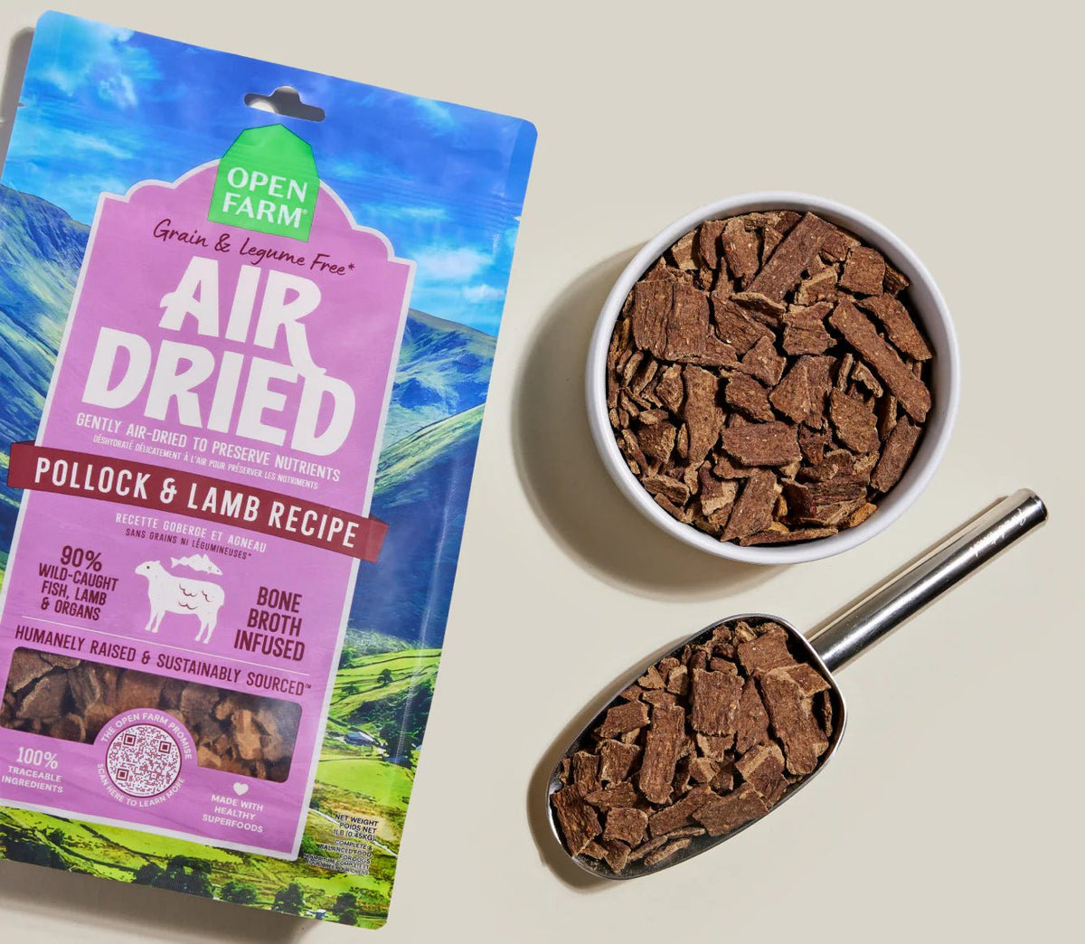 Surf and Turf Air Dried Recipe for Dogs - Eva Pet - Open Farm