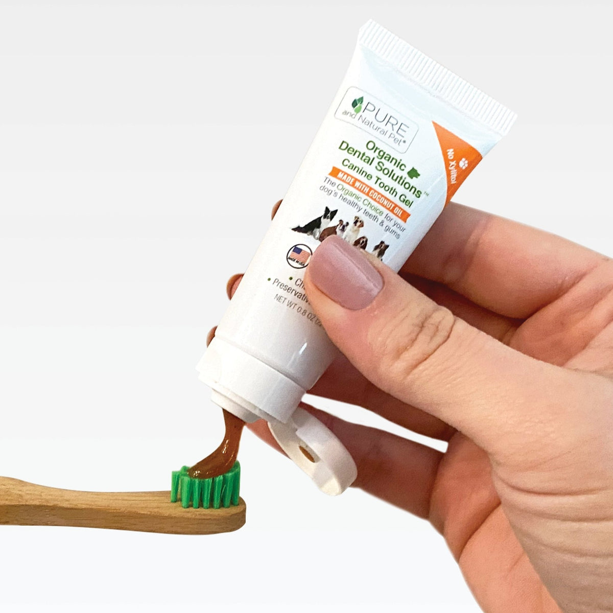 Tooth Gel and Bamboo Toothbrush for Large Dogs - Organic Dental Solutions® - Eva Pet - Pure and Natural Pet