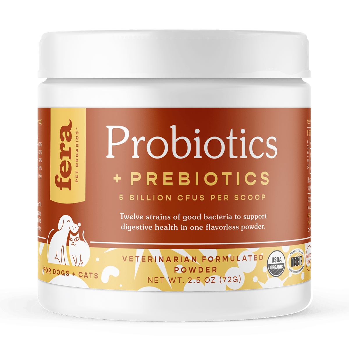 USDA Organic Probiotics with Prebiotics - Eva Pet - Fera Pet Organics