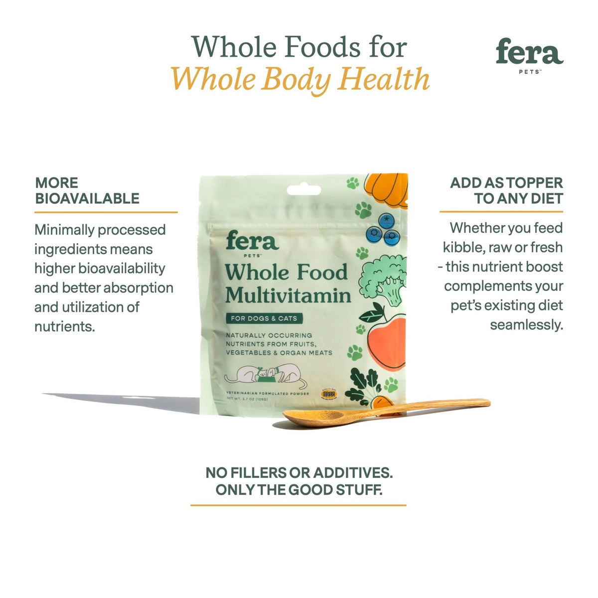 Whole Food Multivitamin Topper - Eva Pet - Fera Pet Organics